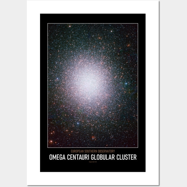 High Resolution Astronomy Omega Centauri Globular Cluster Wall Art by tiokvadrat